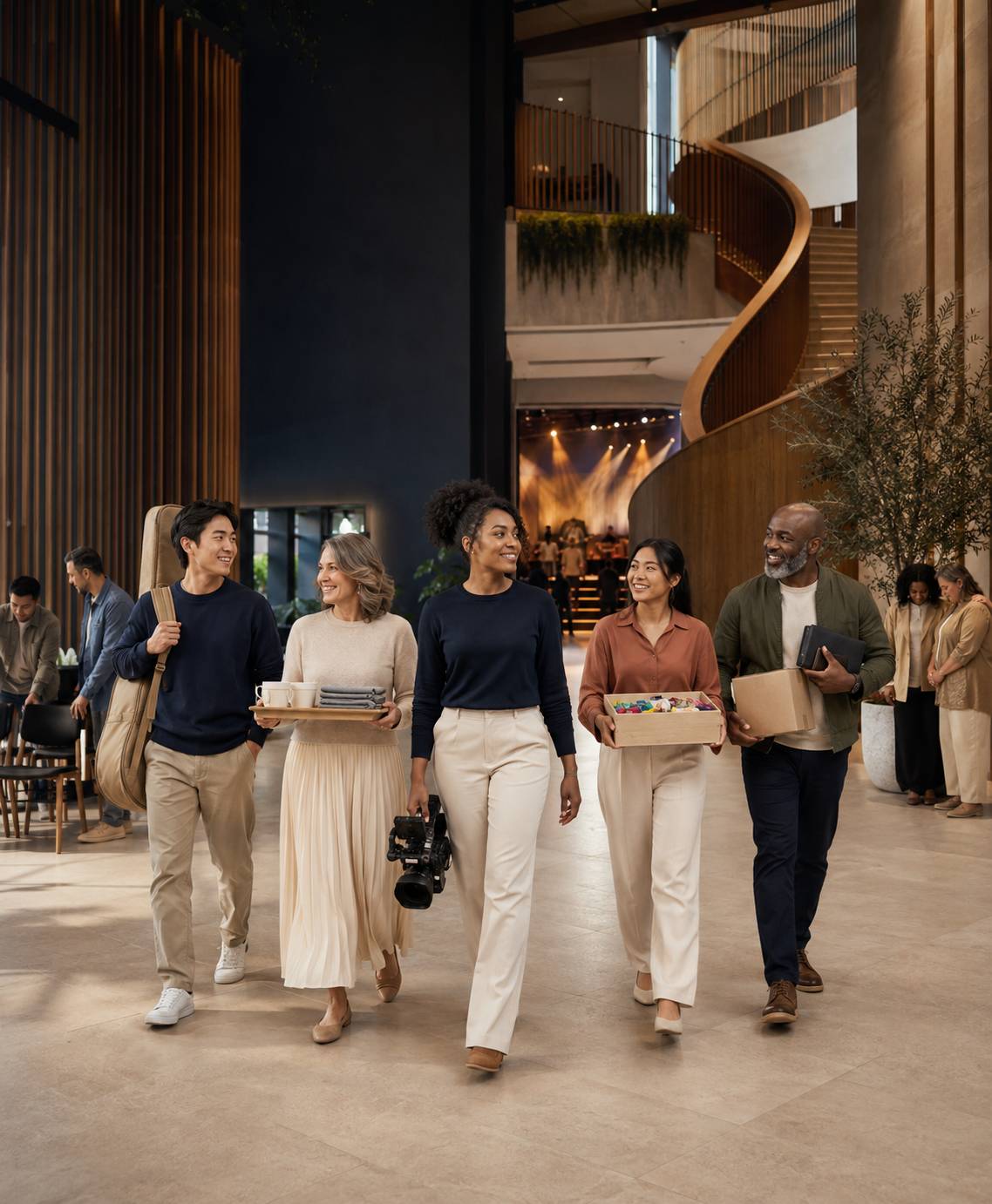 People growing from connection into joyful service