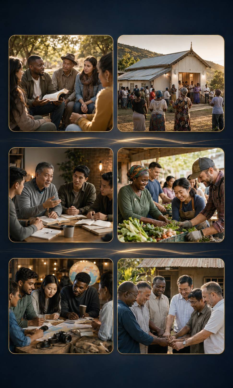 Believers preparing through Scripture and prayer for mission service
