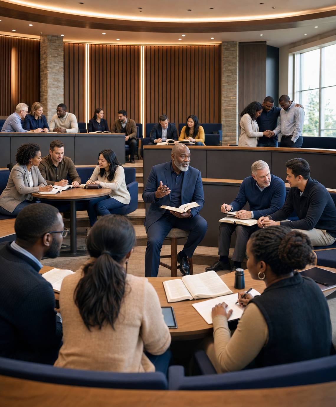 Pastors and ministry leaders receiving practical training