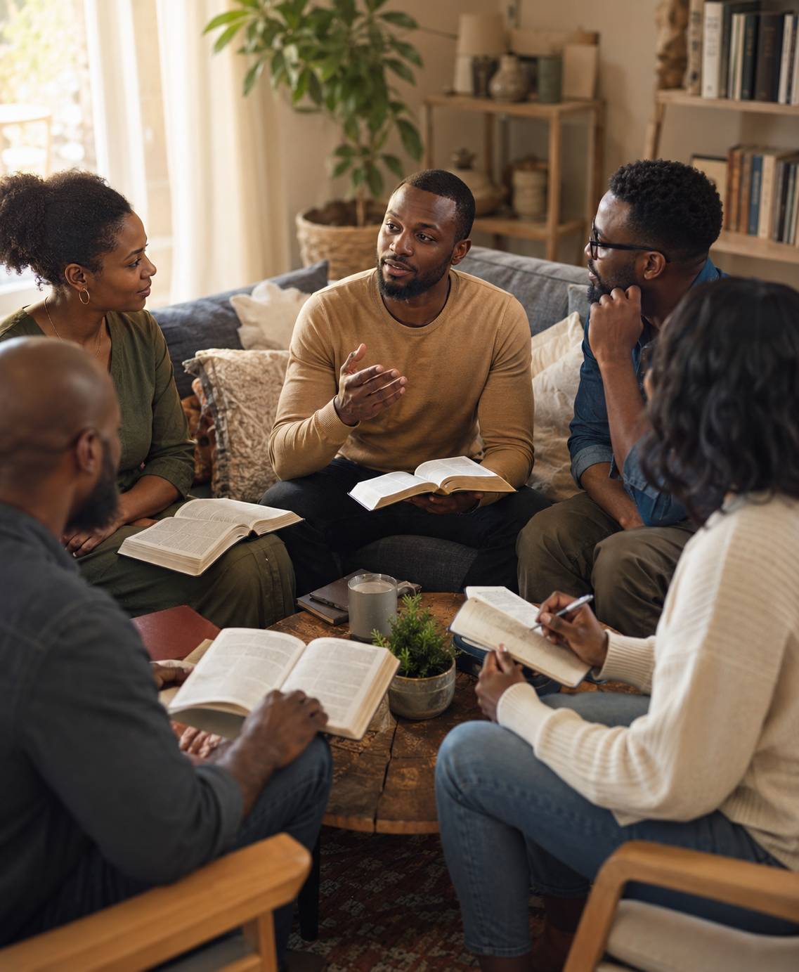 A small group growing together through discipleship study