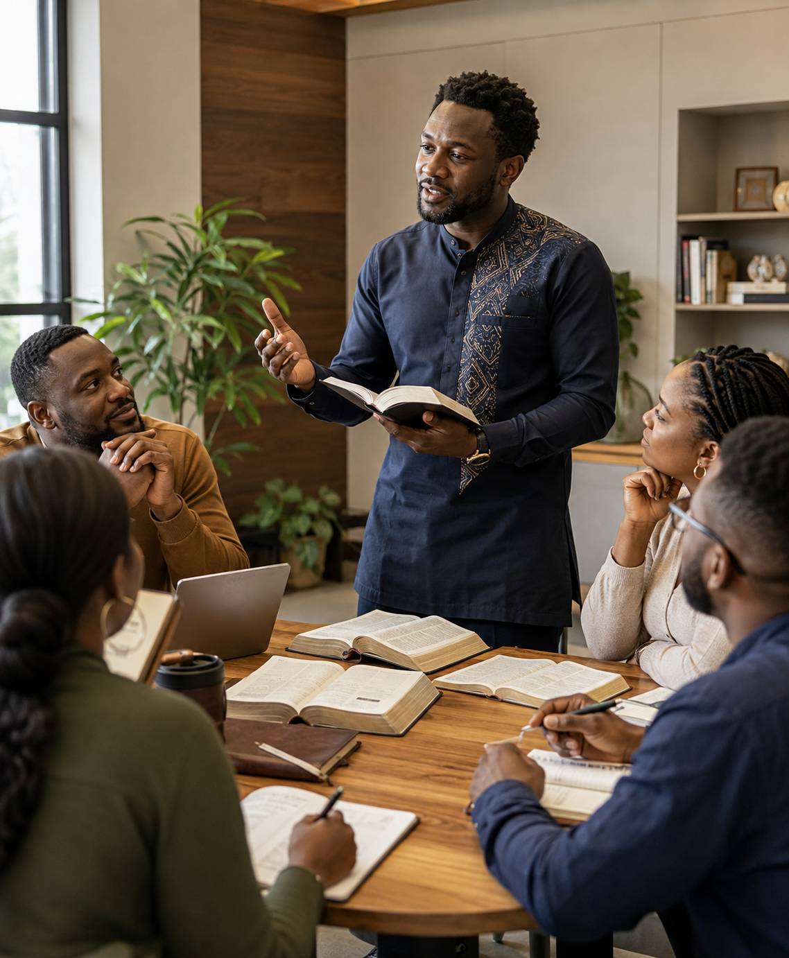Believers taking part in biblical and ministry training
