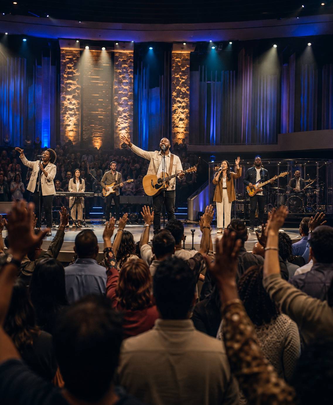 HolySpirit Singers leading a worship experience